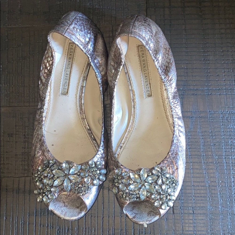 Vera Wang Lavender peep toe